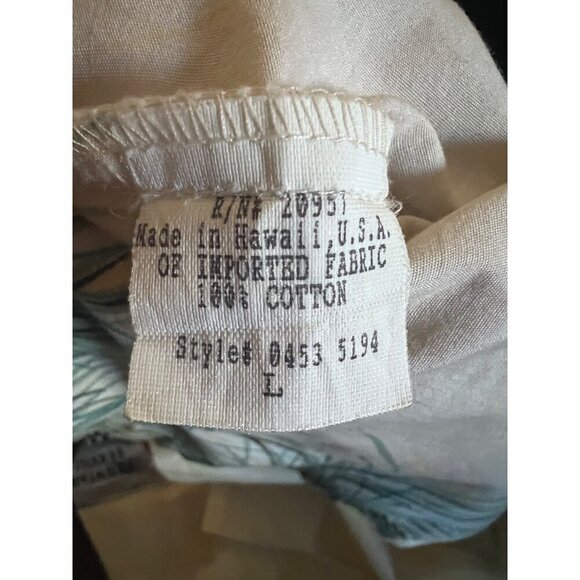 Harley Davidson Vintage Yellow Motorcycle Big Print Button Up Camp Shirt Large - Picture 9 of 10